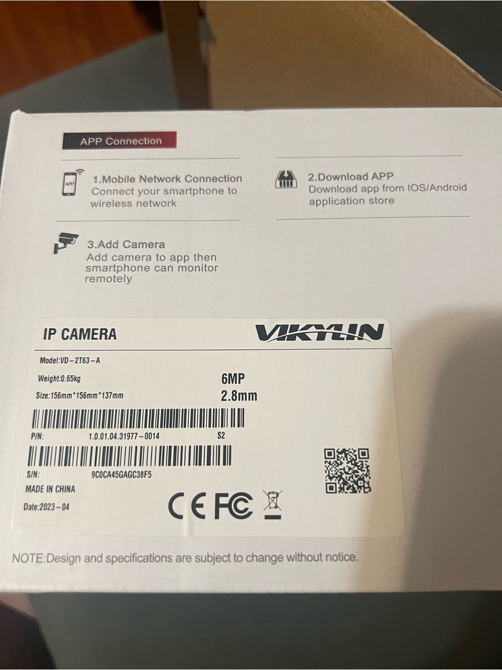 VIKYLIN GMP Starlight IP Secu...utdoor PoE Surveillance Camera - Picture 6 of 7